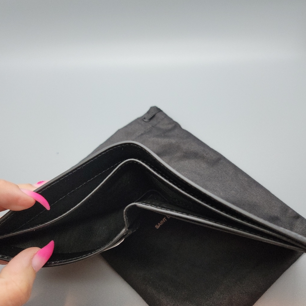 NEW SAINT LAURENT blue wallet - Picture 7 of 8